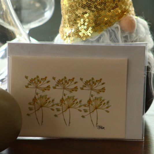 yellow flower card