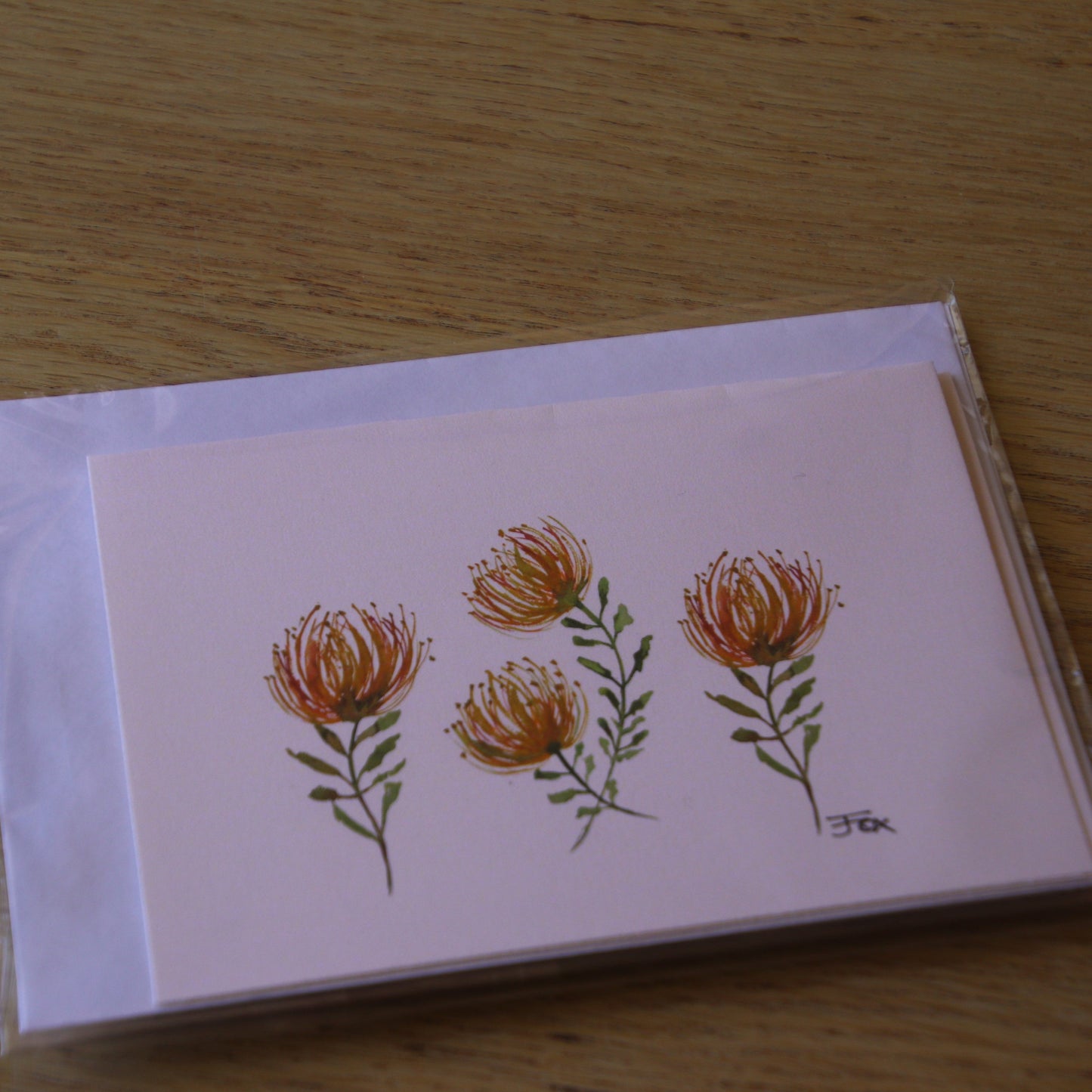 pin cushion flower card