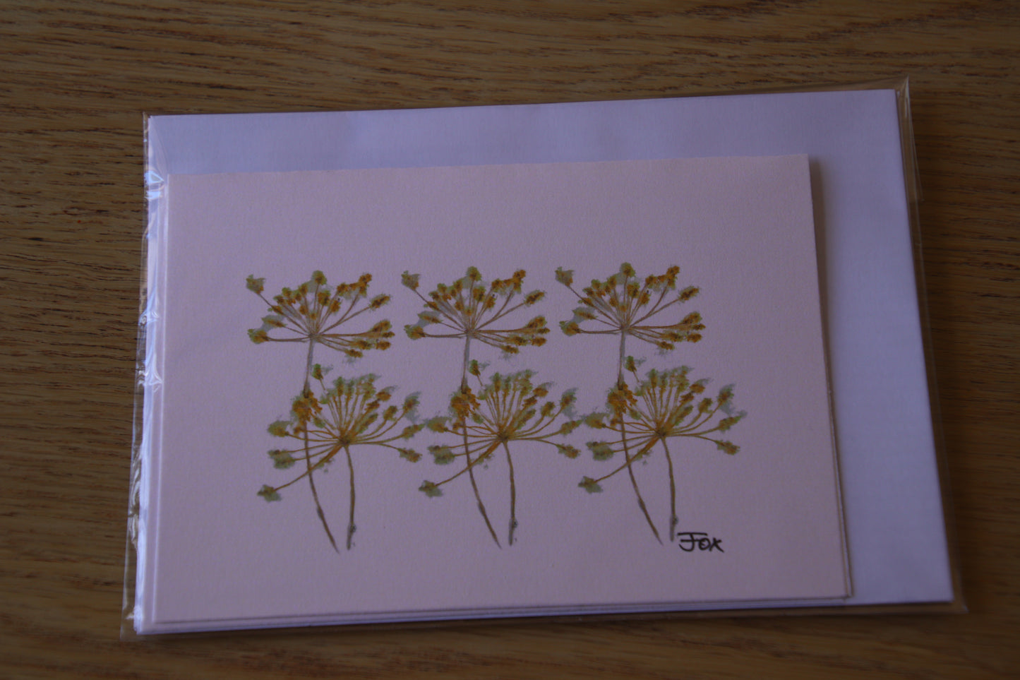 yellow flower card