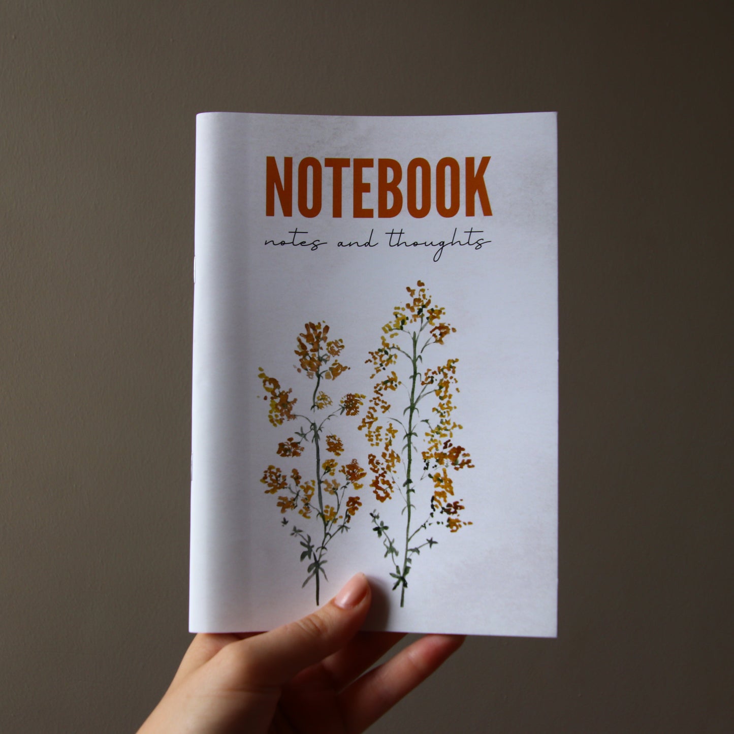 Yellow Rice flower Notebook