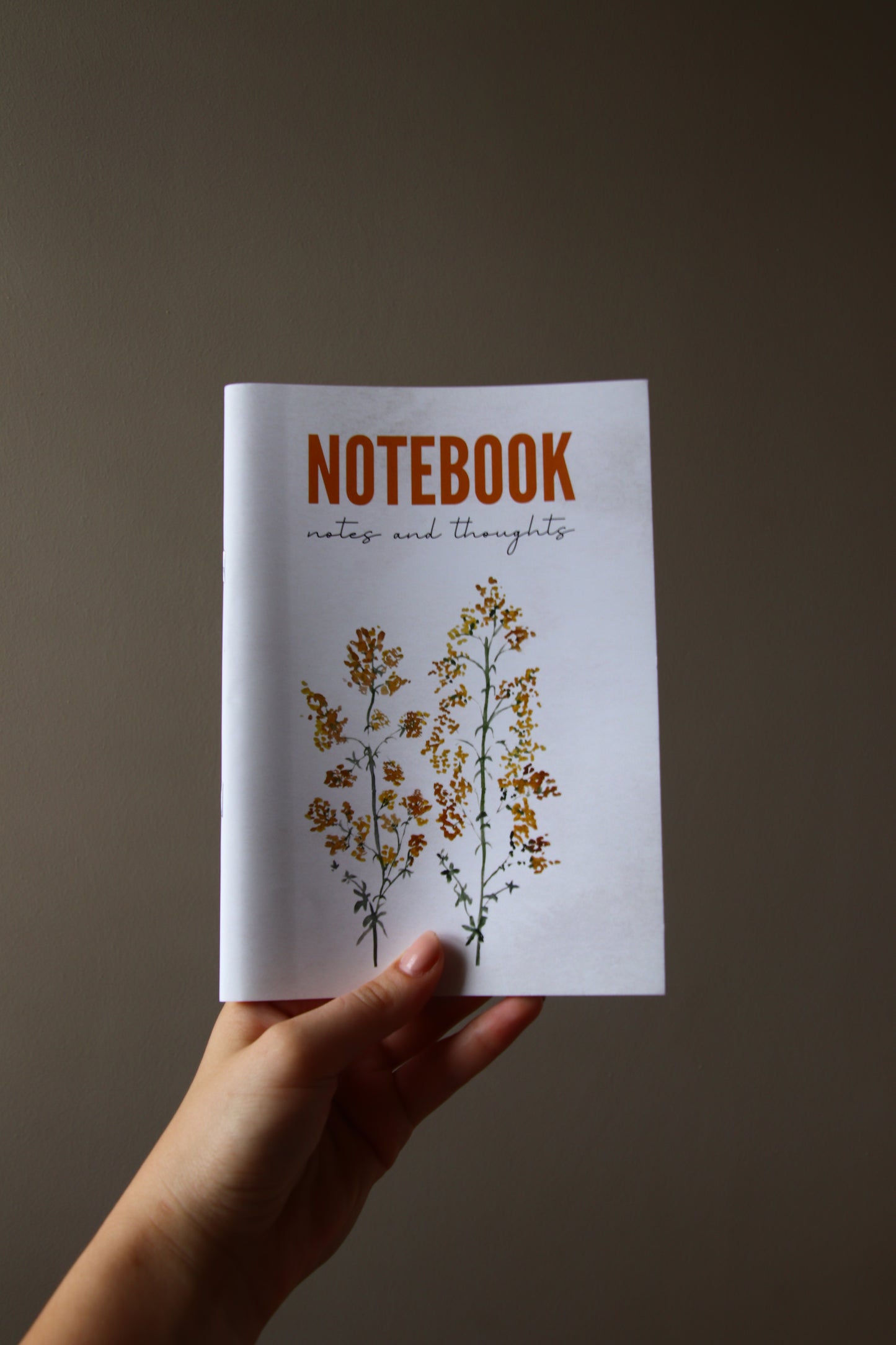 Yellow Rice flower Notebook